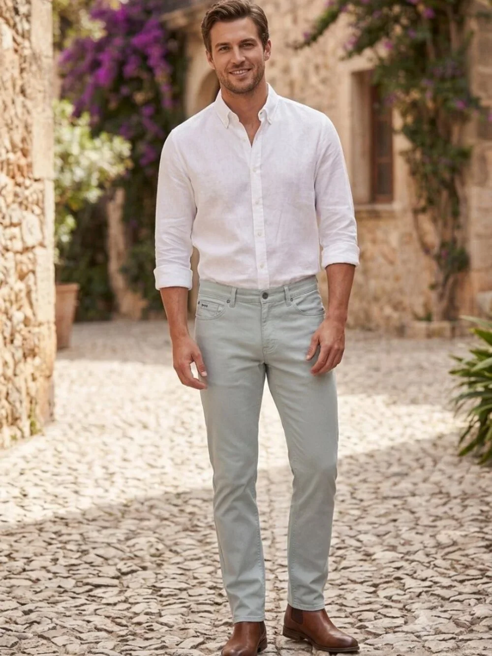 RARE Michael Kors Pre-Production Fit Sample Men's Pants Sz 32 Pale Sky NWT